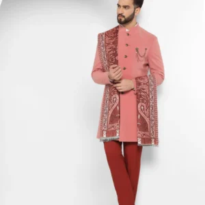 peach-swarn-solid-achkan-set-richard